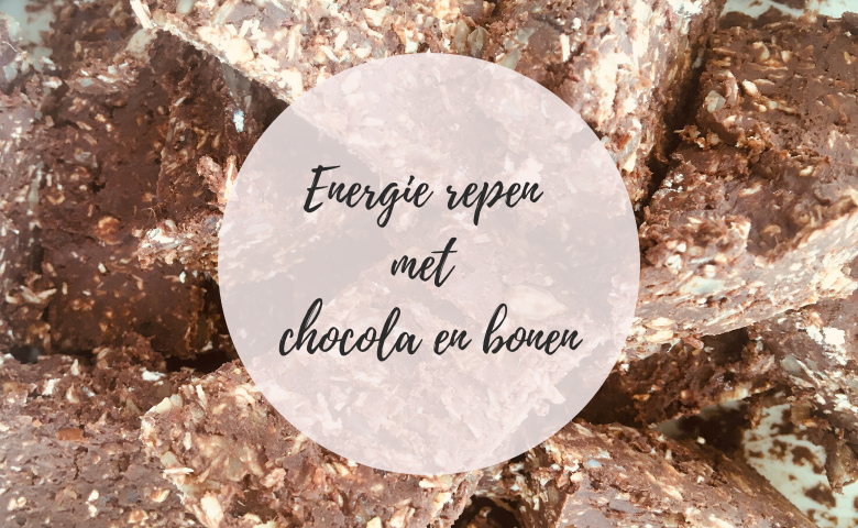 energie repen met chocola en bonen